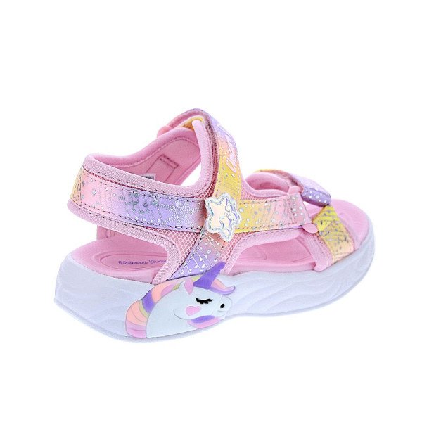 Sandalias Skechers zapatos Niña modelo Unicorn Dreams Rosa Velcro