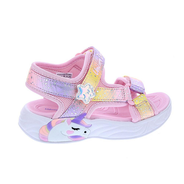Sandalias Skechers zapatos Niña modelo Unicorn Dreams Rosa Velcro