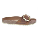 Chanclas Birkenstock zapatos Mujer modelo Madrid Narrow Marrón 