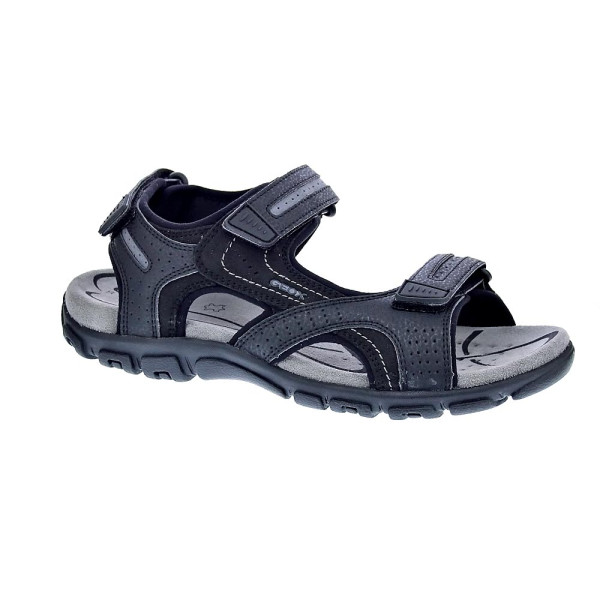 Sandalias Geox zapatos Hombre modelo Strada Negro Velcro