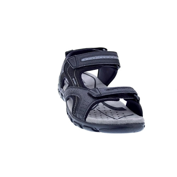Sandalias Geox zapatos Hombre modelo Strada Negro Velcro