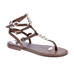 Sandalias Varm zapatos Mujer modelo Gaia Marrón  2