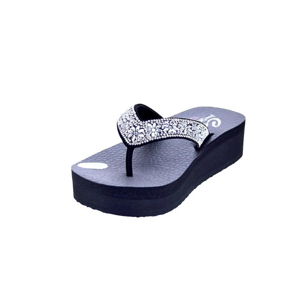 Chanclas Skechers zapatos Mujer modelo Vinyasa Wild Negro 