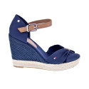 Sandalias Tommy Hilfiger zapatos Mujer modelo Basic Open Azul 