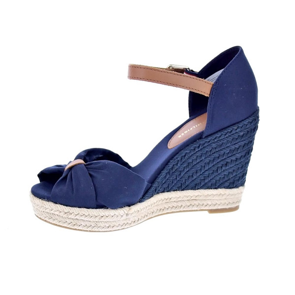 Sandalias Tommy Hilfiger zapatos Mujer modelo Basic Open Azul 