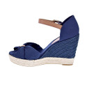 Sandalias Tommy Hilfiger zapatos Mujer modelo Basic Open Azul 