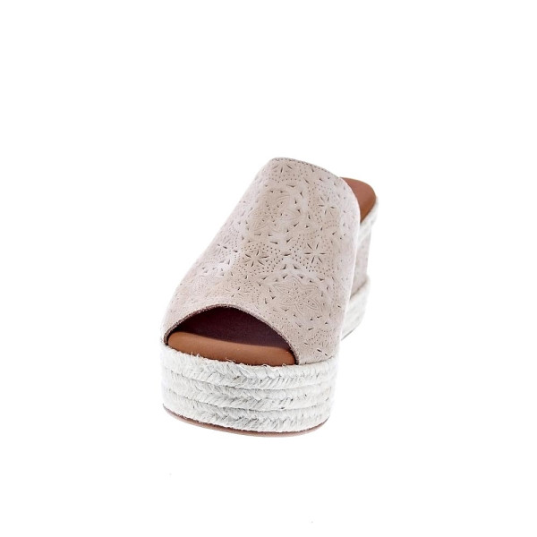 Sandalias Popa zapatos Mujer modelo Arenita Grabado Beige 