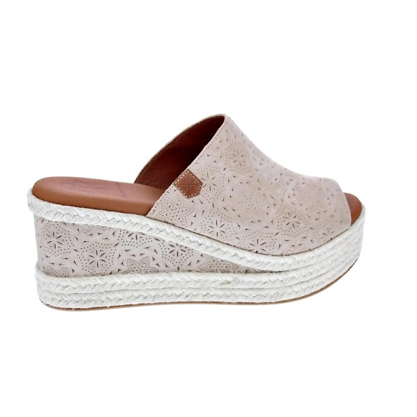 Sandalias Popa zapatos Mujer modelo Arenita Grabado Beige 