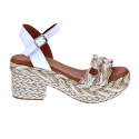 Sandalias Popa zapatos Mujer modelo Abaka Amur Beige 