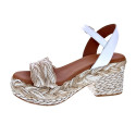 Sandalias Popa zapatos Mujer modelo Abaka Amur Beige 