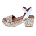 Sandalias Popa zapatos Mujer modelo Abaka Amur Beige 