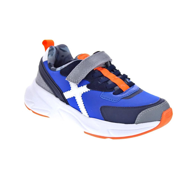 Zapatillas Munich zapatos Niño modelo Mini Track Azul Cordón