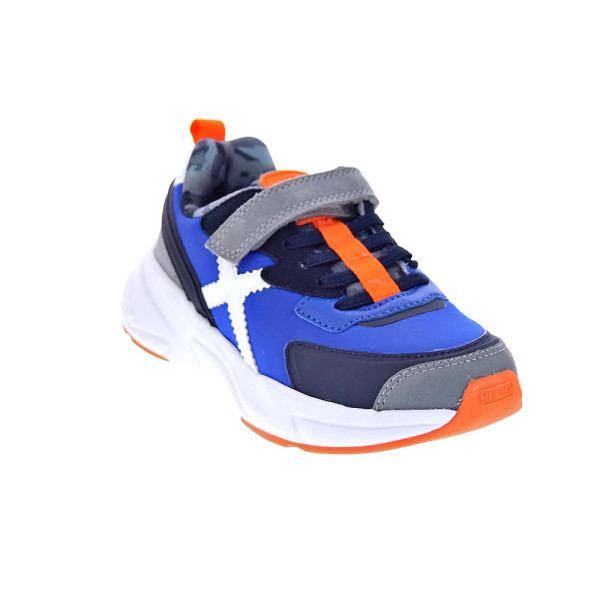 Zapatillas Munich zapatos Niño modelo Mini Track Azul Cordón