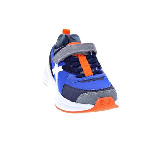 Zapatillas Munich zapatos Niño modelo Mini Track Azul Cordón
