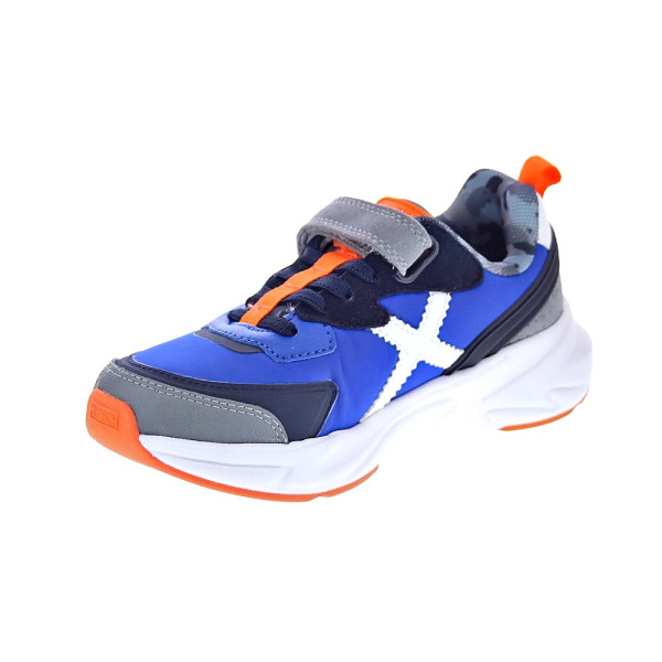 Zapatillas Munich zapatos Niño modelo Mini Track Azul Cordón