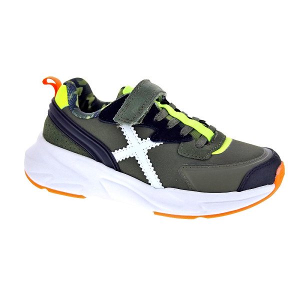 Zapatillas Munich zapatos Niño modelo Mini Track 100 Gris Cordón