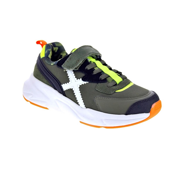 Zapatillas Munich zapatos Niño modelo Mini Track 100 Gris Cordón