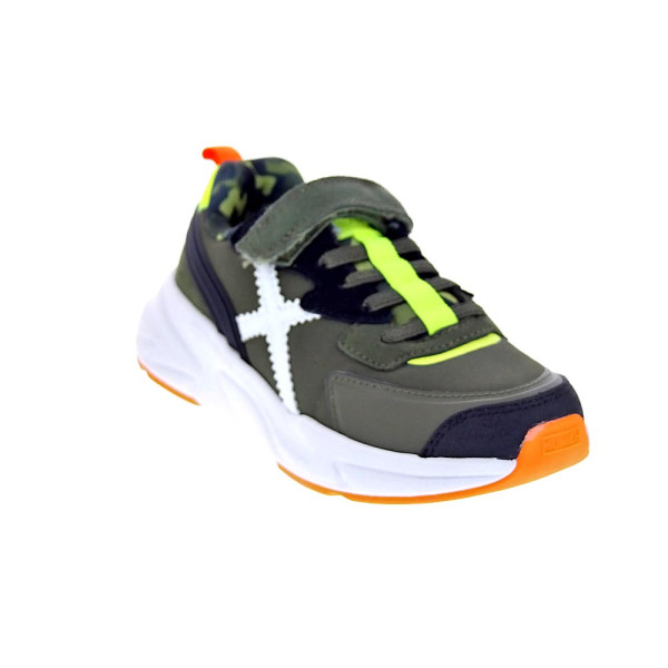 Zapatillas Munich zapatos Niño modelo Mini Track 100 Gris Cordón