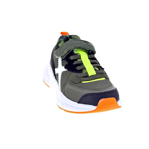 Zapatillas Munich zapatos Niño modelo Mini Track 100 Gris Cordón