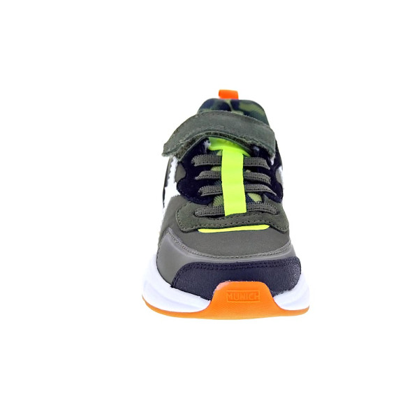 Zapatillas Munich zapatos Niño modelo Mini Track 100 Gris Cordón