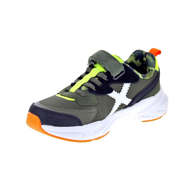 Zapatillas Munich zapatos Niño modelo Mini Track 100 Gris Cordón