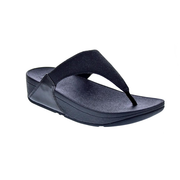Sandalias FitFlop zapatos Mujer modelo Lulu Shimmer Negro 