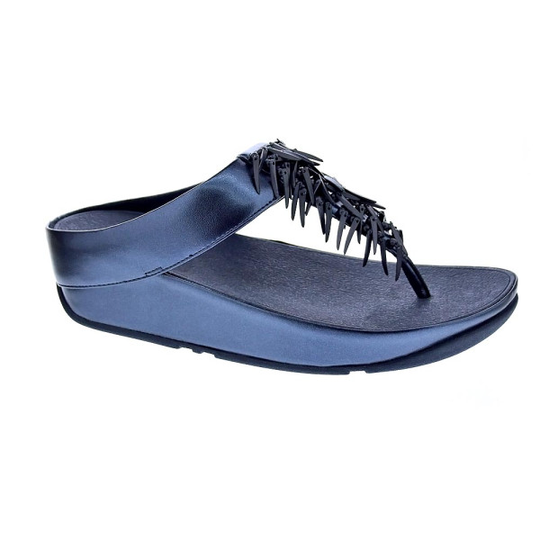 Sandalias FitFlop zapatos Mujer modelo Rumba Beaded Azul 