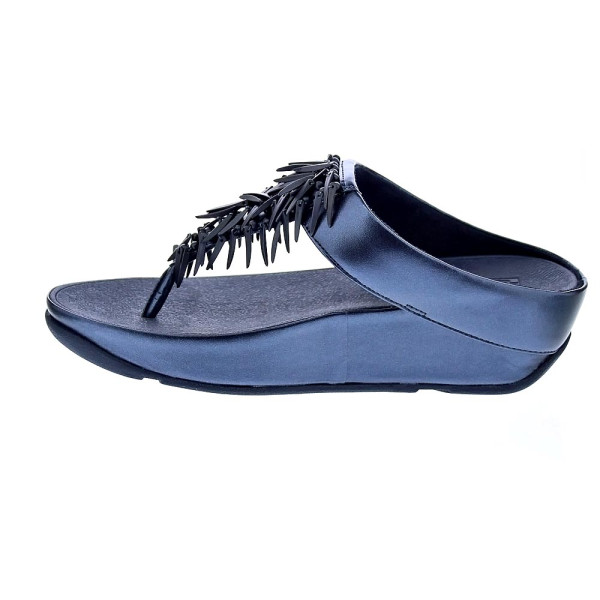 Sandalias FitFlop zapatos Mujer modelo Rumba Beaded Azul 