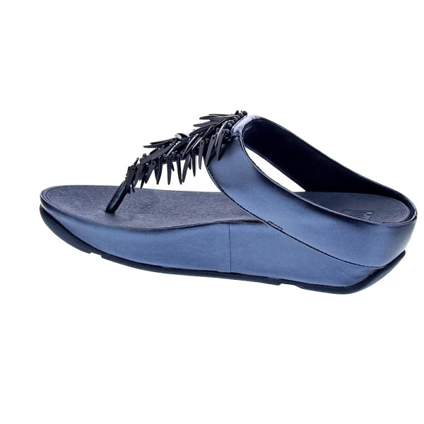 Sandalias FitFlop zapatos Mujer modelo Rumba Beaded Azul 