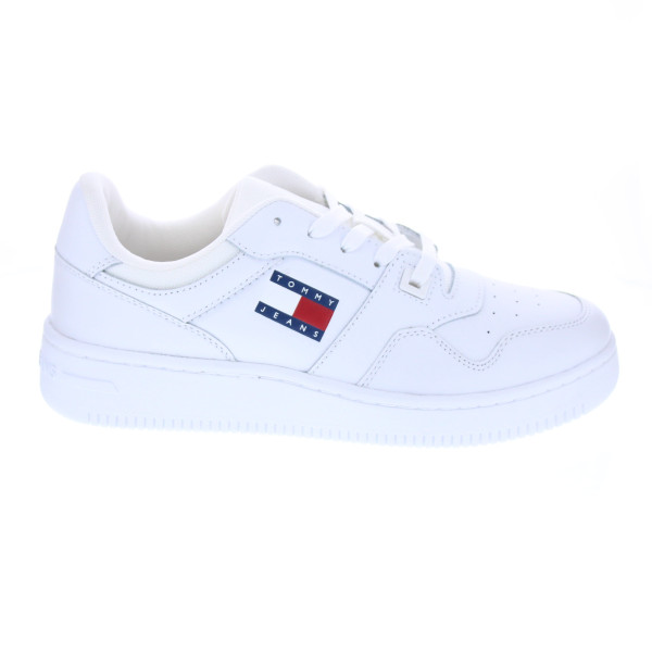 Zapatillas Tommy Hilfiger zapatos Mujer modelo Retro Basket Blanco Cordón