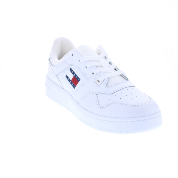 Zapatillas Tommy Hilfiger zapatos Mujer modelo Retro Basket Blanco Cordón