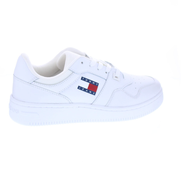 Zapatillas Tommy Hilfiger zapatos Mujer modelo Retro Basket Blanco Cordón