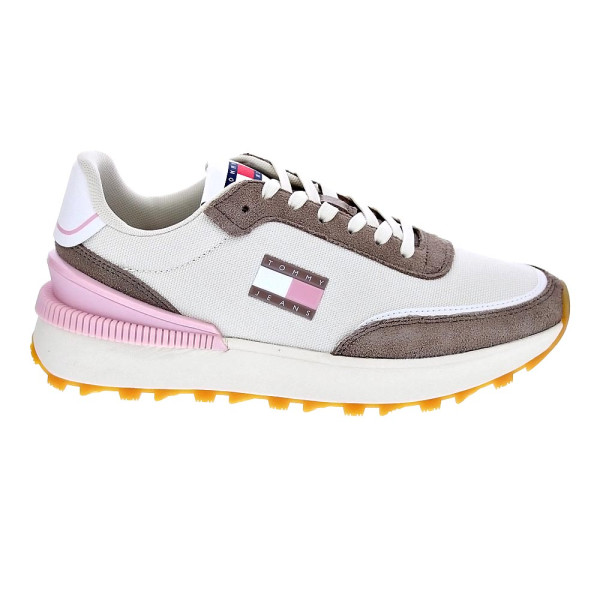 Zapatillas Tommy Hilfiger zapatos Mujer modelo Tech Runner Beige Cordón