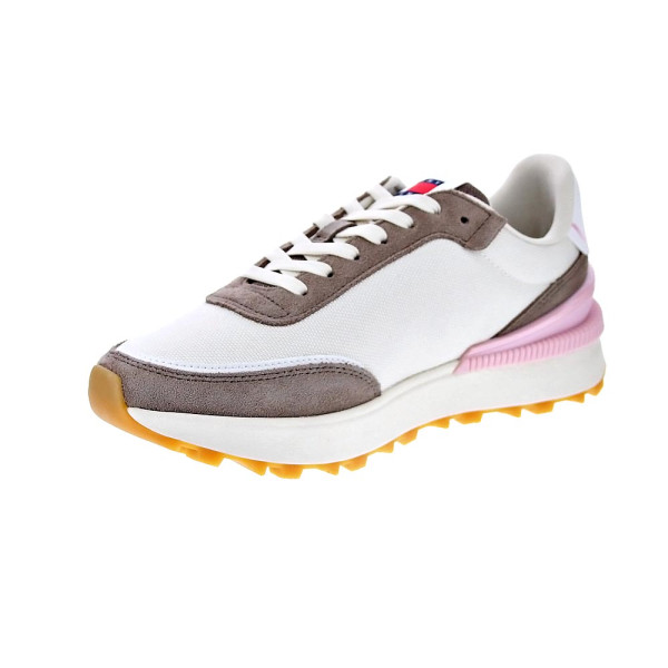 Zapatillas Tommy Hilfiger zapatos Mujer modelo Tech Runner Beige Cordón