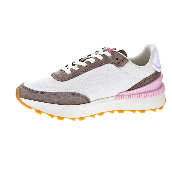 Zapatillas Tommy Hilfiger zapatos Mujer modelo Tech Runner Beige Cordón