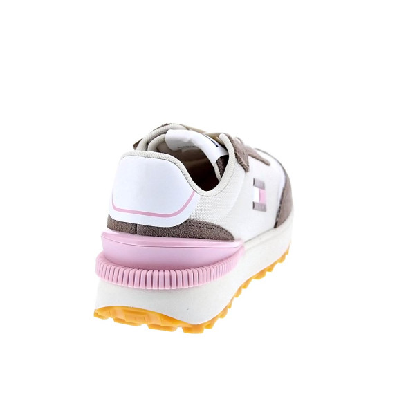 Zapatillas Tommy Hilfiger zapatos Mujer modelo Tech Runner Beige Cordón
