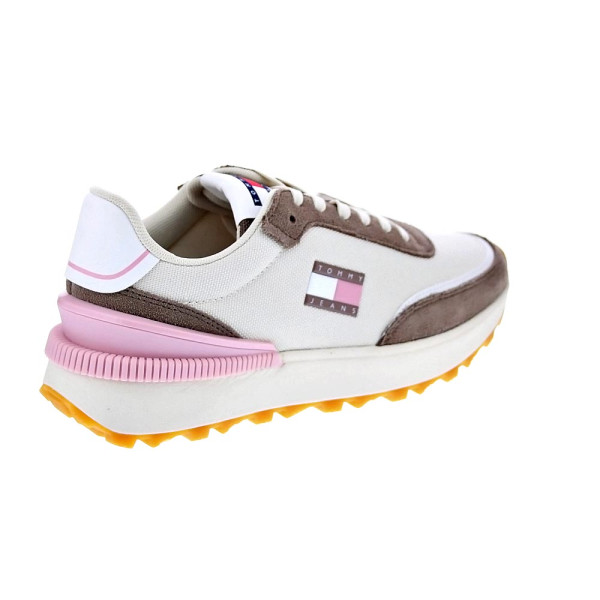 Zapatillas Tommy Hilfiger zapatos Mujer modelo Tech Runner Beige Cordón