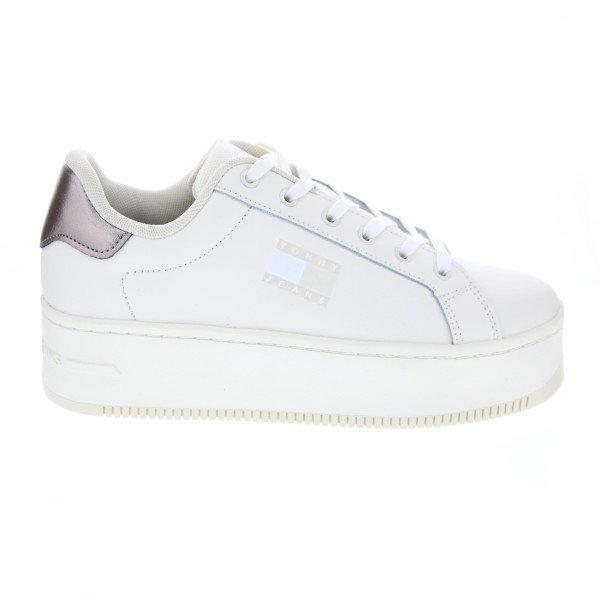 Zapatillas Tommy Hilfiger zapatos Mujer modelo Flatform Sneaker Blanco Cordón