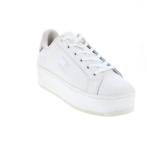 Zapatillas Tommy Hilfiger zapatos Mujer modelo Flatform Sneaker Blanco Cordón
