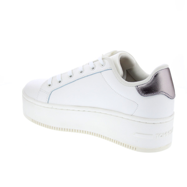 Zapatillas Tommy Hilfiger zapatos Mujer modelo Flatform Sneaker Blanco Cordón