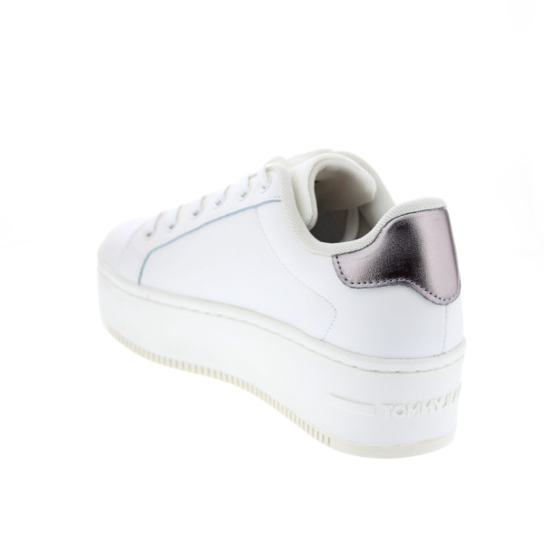 Zapatillas Tommy Hilfiger zapatos Mujer modelo Flatform Sneaker Blanco Cordón