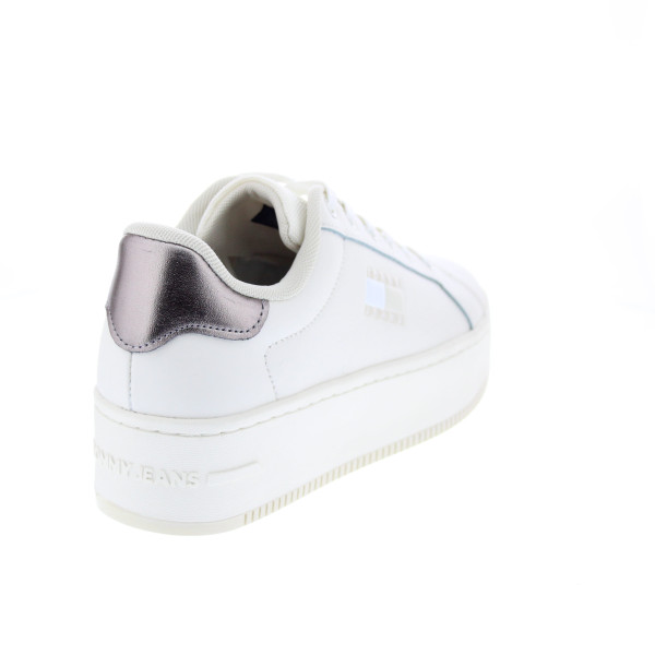 Zapatillas Tommy Hilfiger zapatos Mujer modelo Flatform Sneaker Blanco Cordón