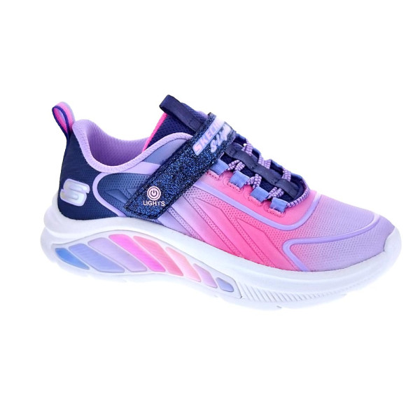 Zapatillas Skechers zapatos Niña modelo Rainbow Cruisers Violeta Velcro
