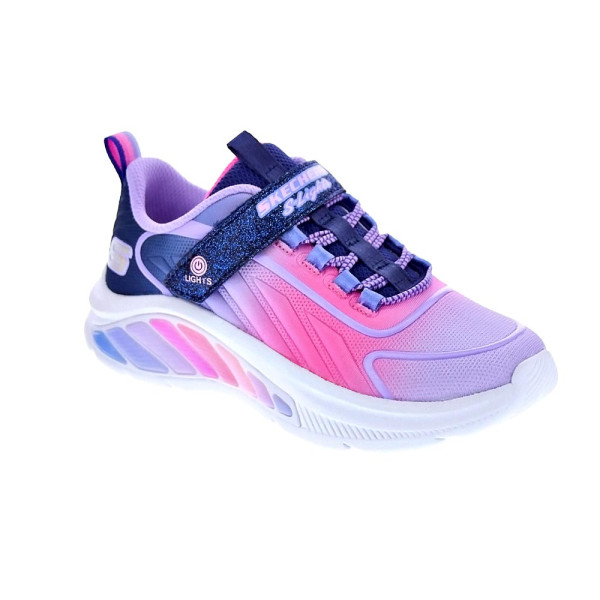 Zapatillas Skechers zapatos Niña modelo Rainbow Cruisers Violeta Velcro