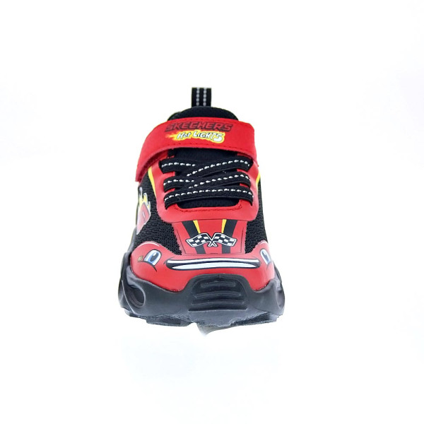 Zapatillas Skechers zapatos Niño modelo Thermo Flash Negro Velcro