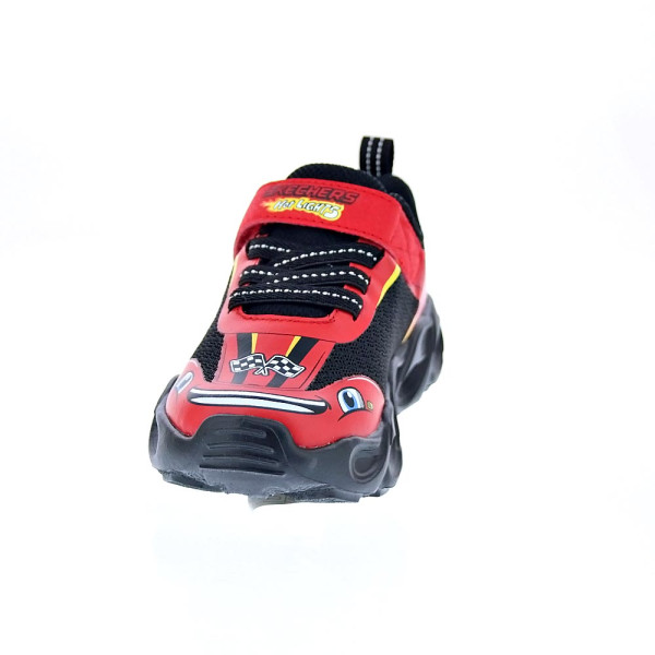 Zapatillas Skechers zapatos Niño modelo Thermo Flash Negro Velcro