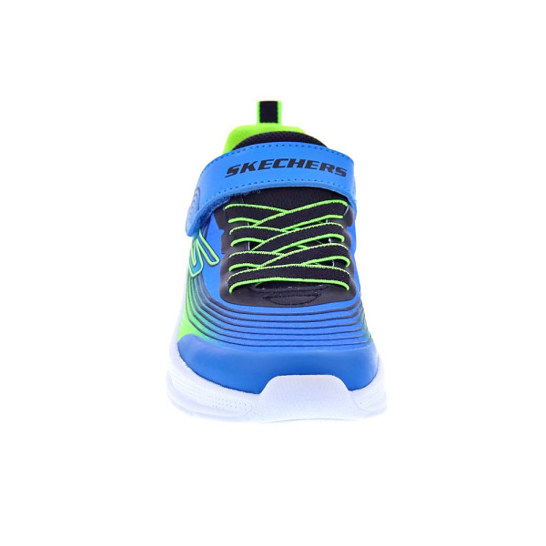 Zapatillas Skechers zapatos Niño modelo Microspec Advance Azul Velcro