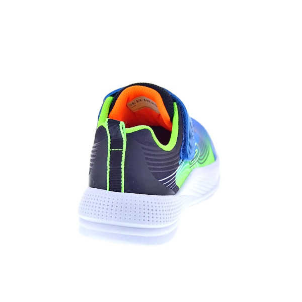 Zapatillas Skechers zapatos Niño modelo Microspec Advance Azul Velcro