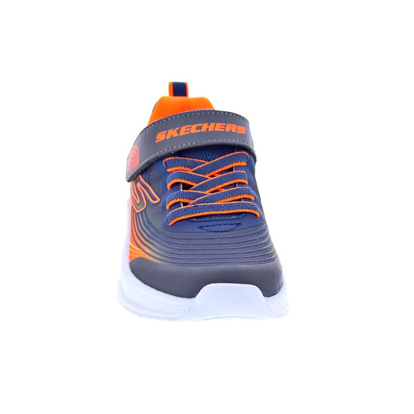 Zapatillas Skechers zapatos Niño modelo Microspec Azul Velcro