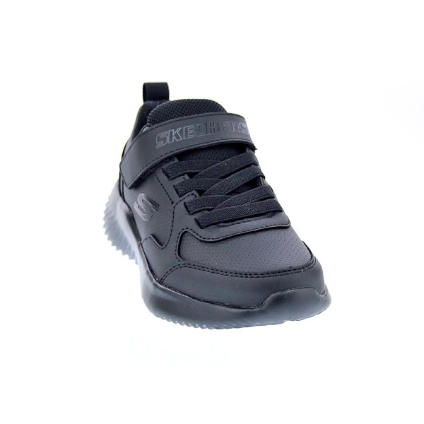 Zapatillas Skechers zapatos Niño modelo Colegial Bounder Negro Velcro